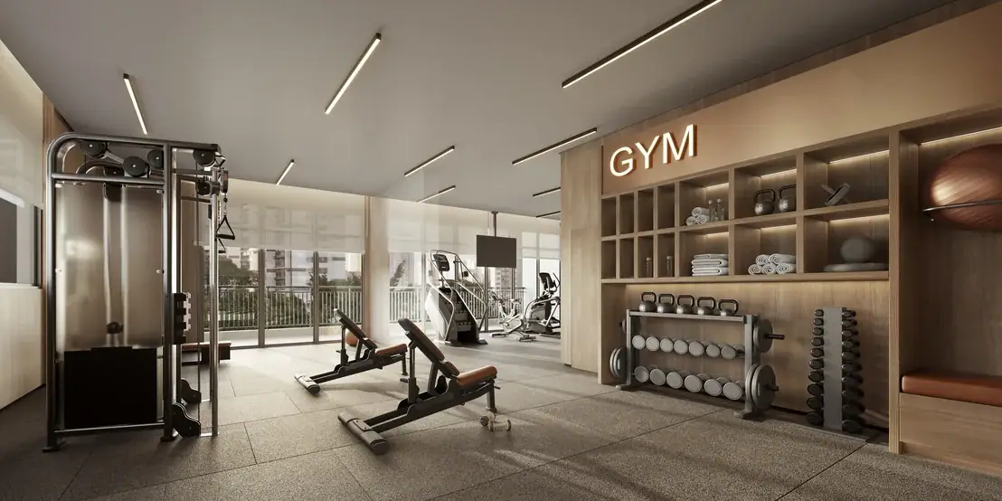 Fitness - torre 1 e 2 · Perspectiva artística
