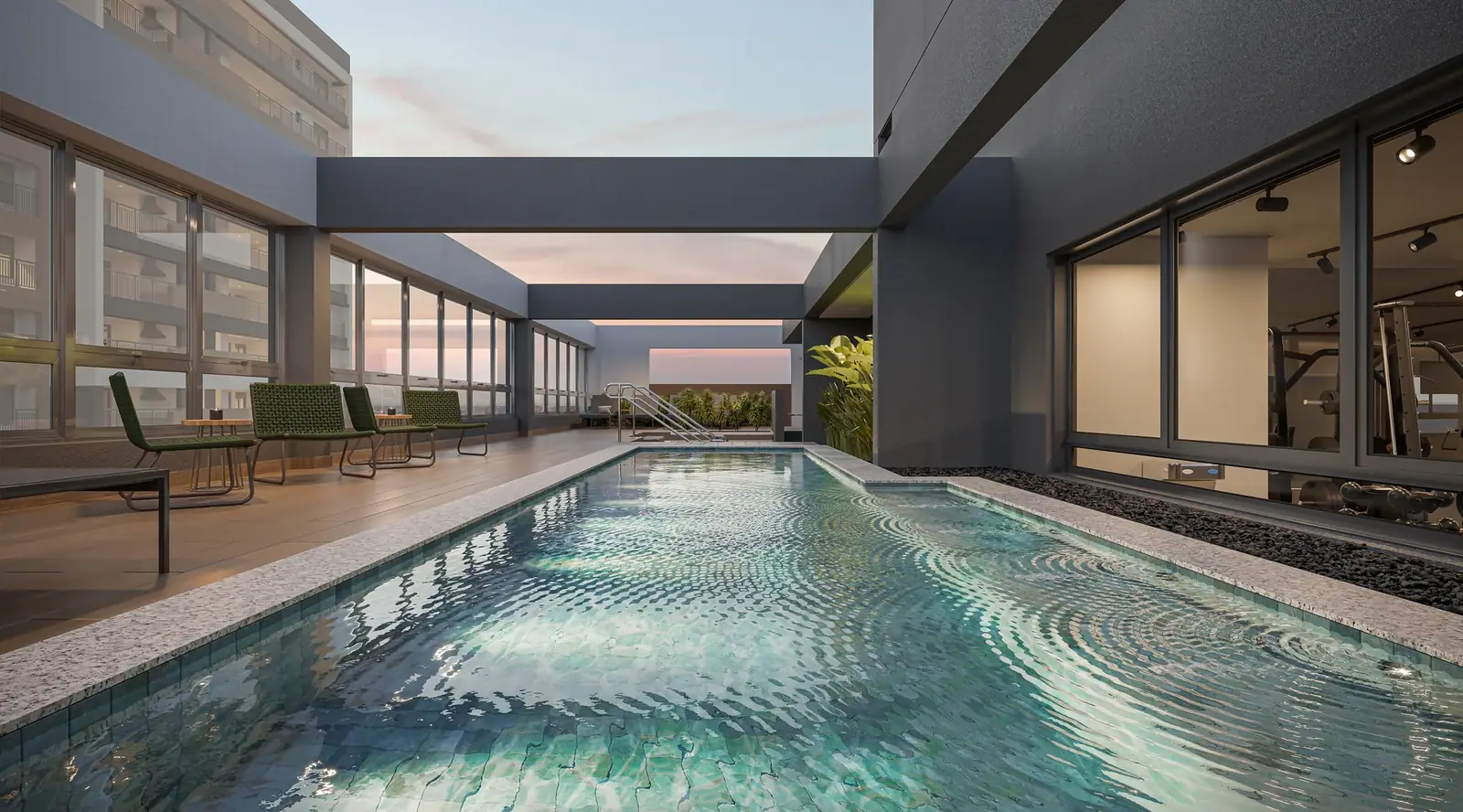 Piscina adulto · Perspectiva artística