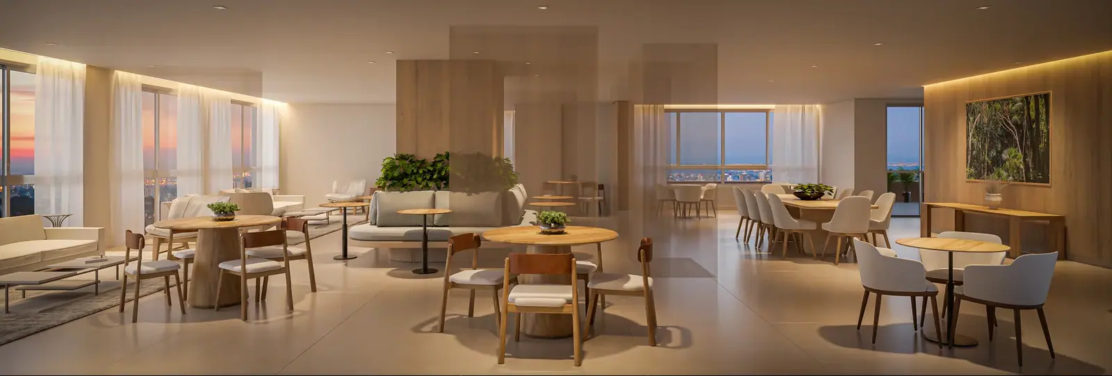 Salão de Festas com 290m² · Perspectiva artística