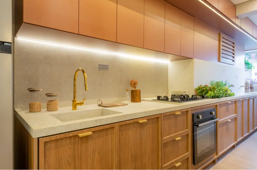 Cozinha do apto. de 88m² - Opção ampliada · Foto do decorado