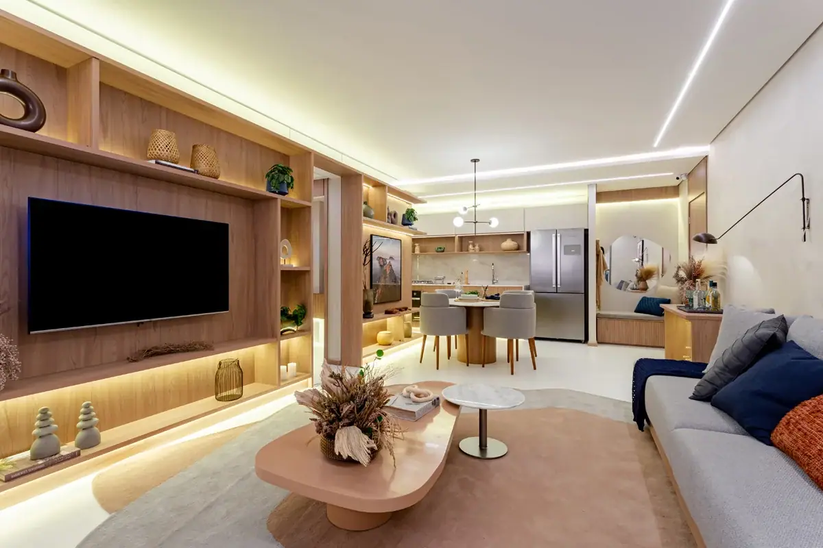 Living - 110m² · Foto do decorado