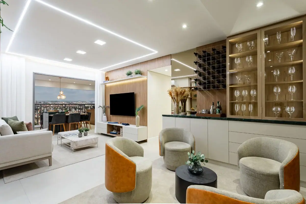 Living - 110m² · Foto do decorado