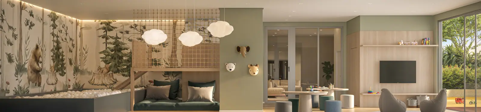 Brinquedoteca c/ 83m² · Perspectiva artística
