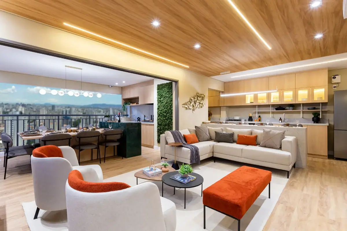 Living - 128m² · Foto do decorado