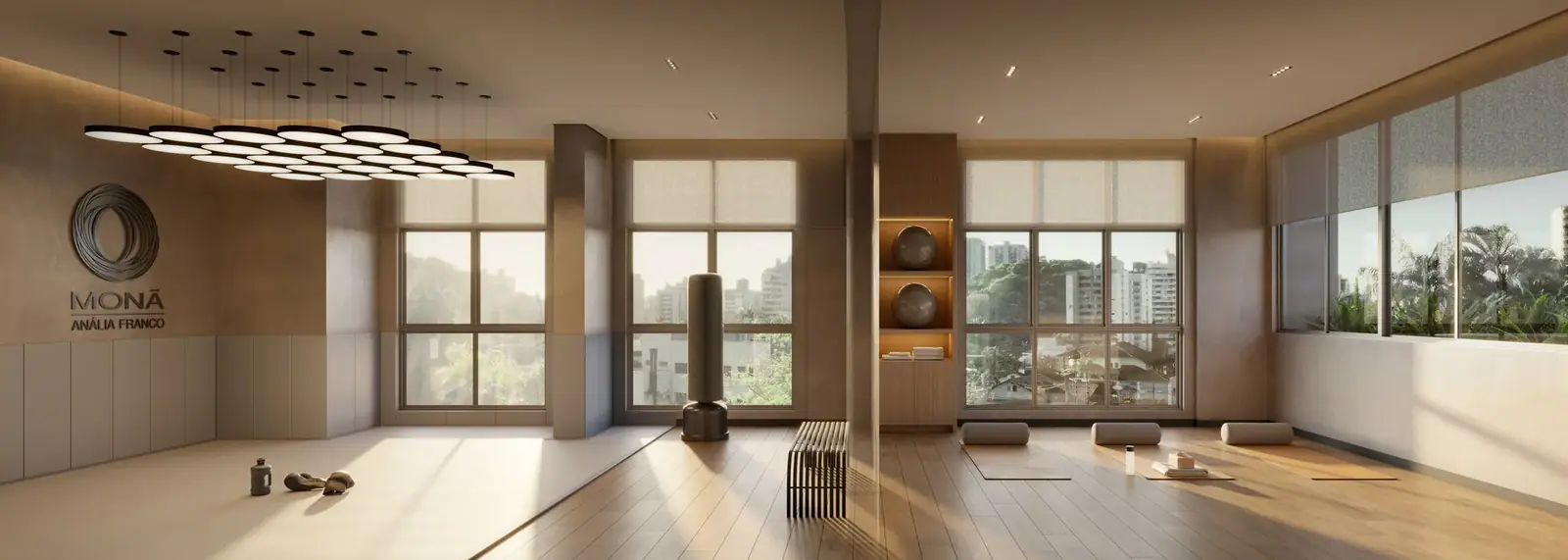 Sala de luta e multifuncional · Perspectiva artística