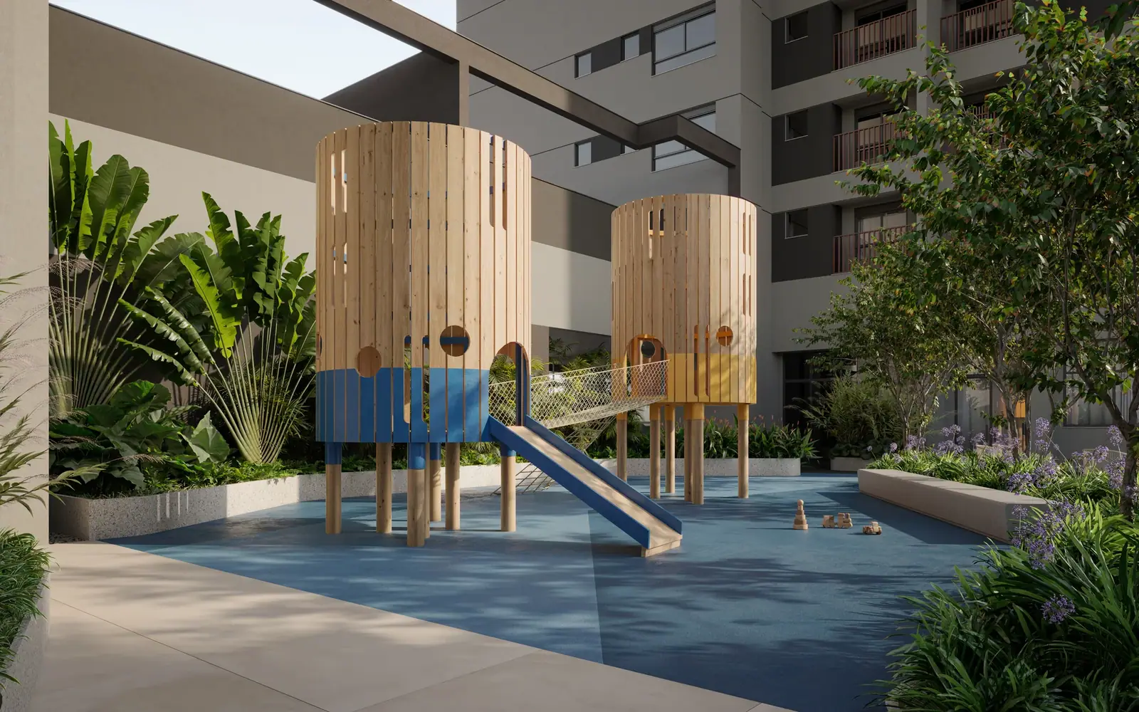 Playground c/ 111m² · Perspectiva artística