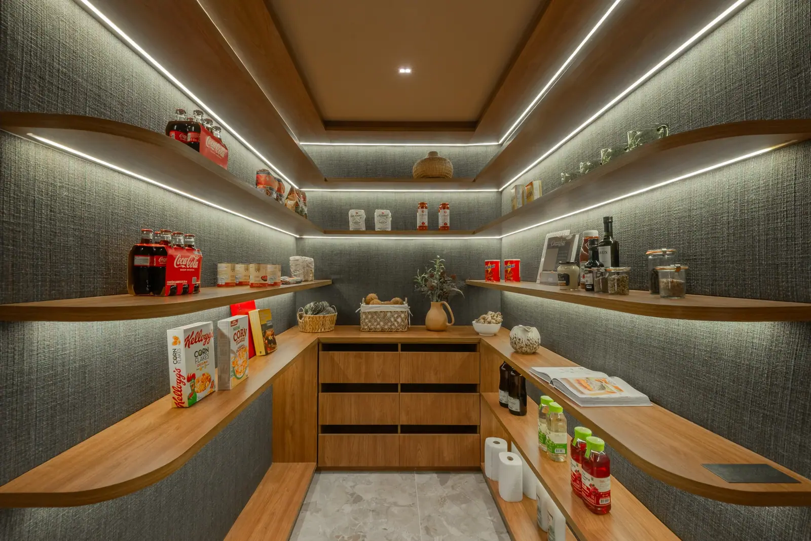Área da Dispensa - apto de 243m² · Foto do decorado