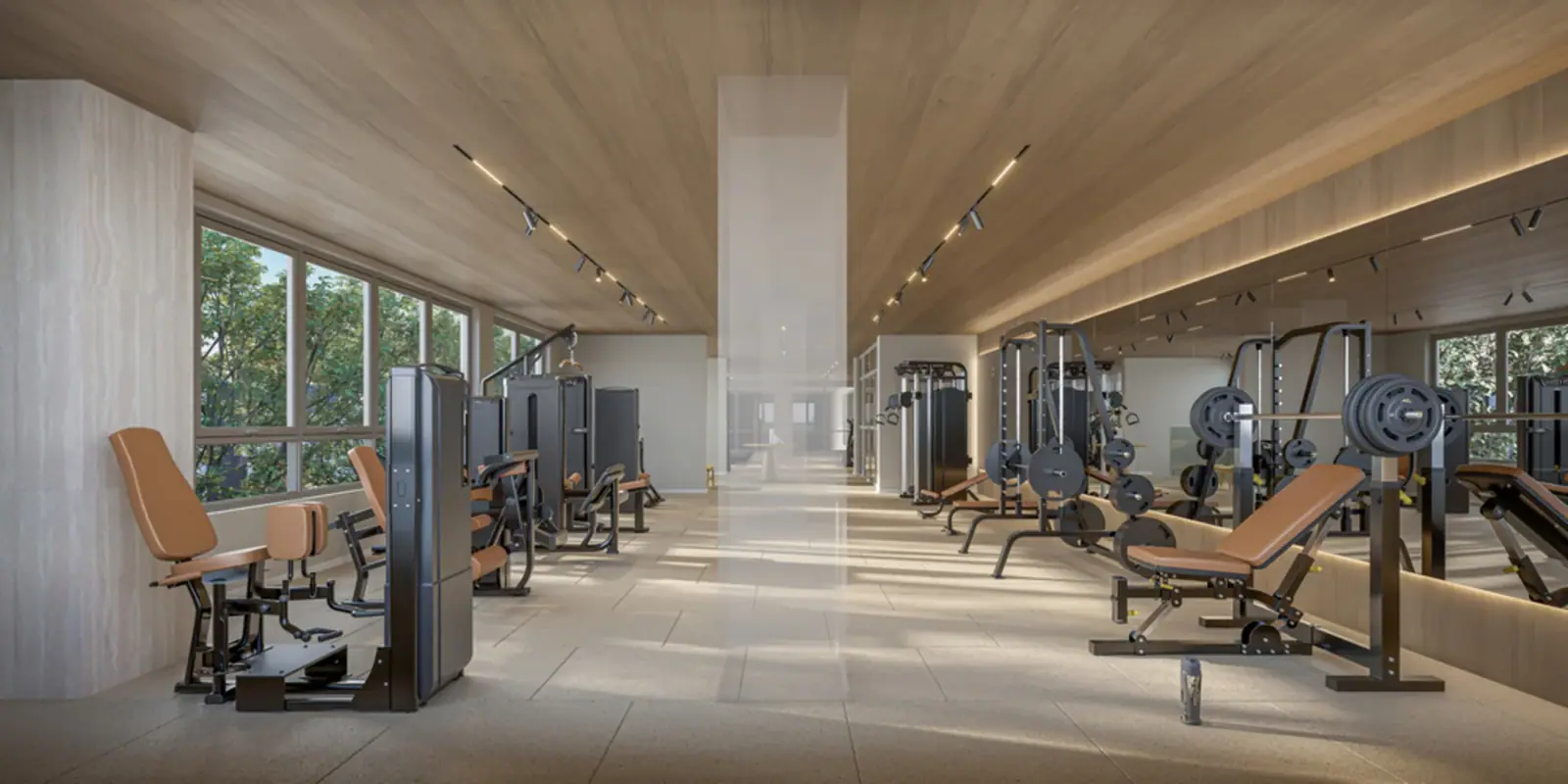 Fitness - torre 1 e 2 · Perspectiva artística