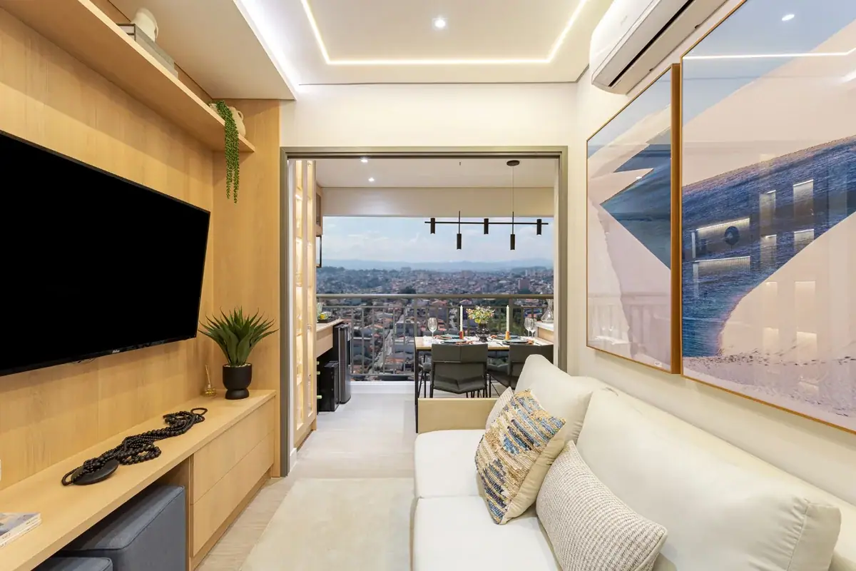 Living - 48m² · Foto do decorado