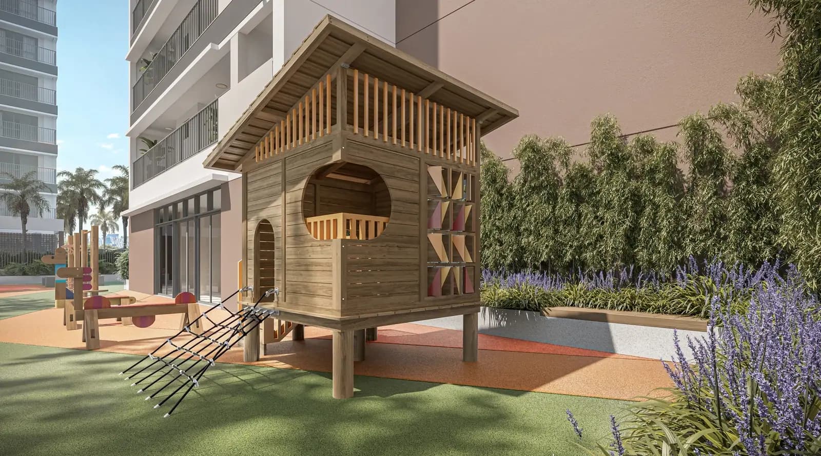 Playground -c/ 130m² · Perspectiva artística