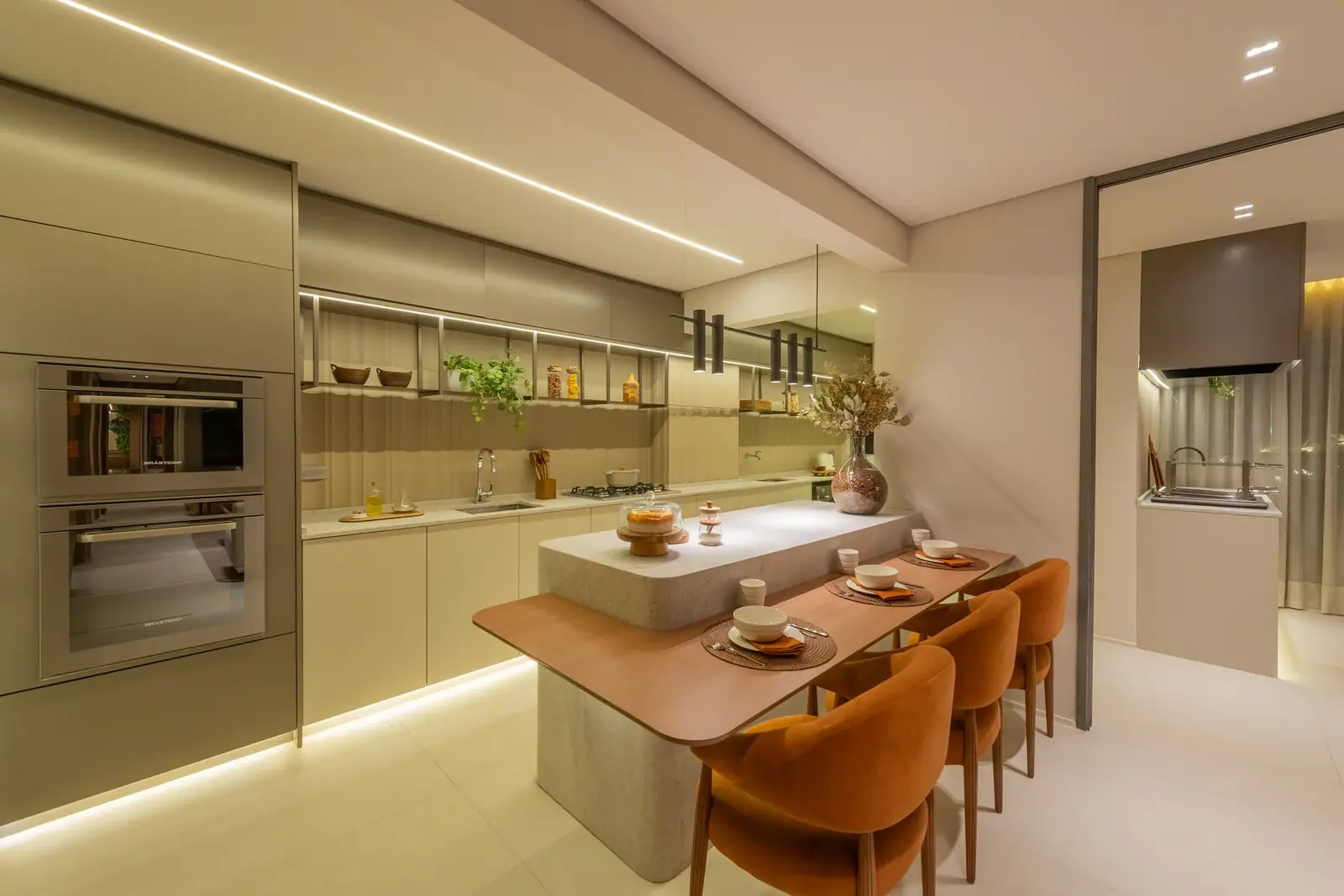 Cozinha - apto de 137m² · Foto do decorado