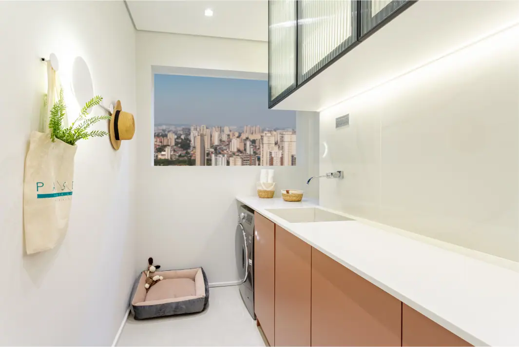 Área de serviço - Opção 2 dorms. (1 suíte) - 87m² · Foto do decorado