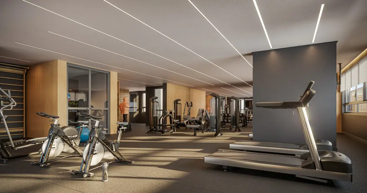 Fitness com apoio externo · Perspectiva artística