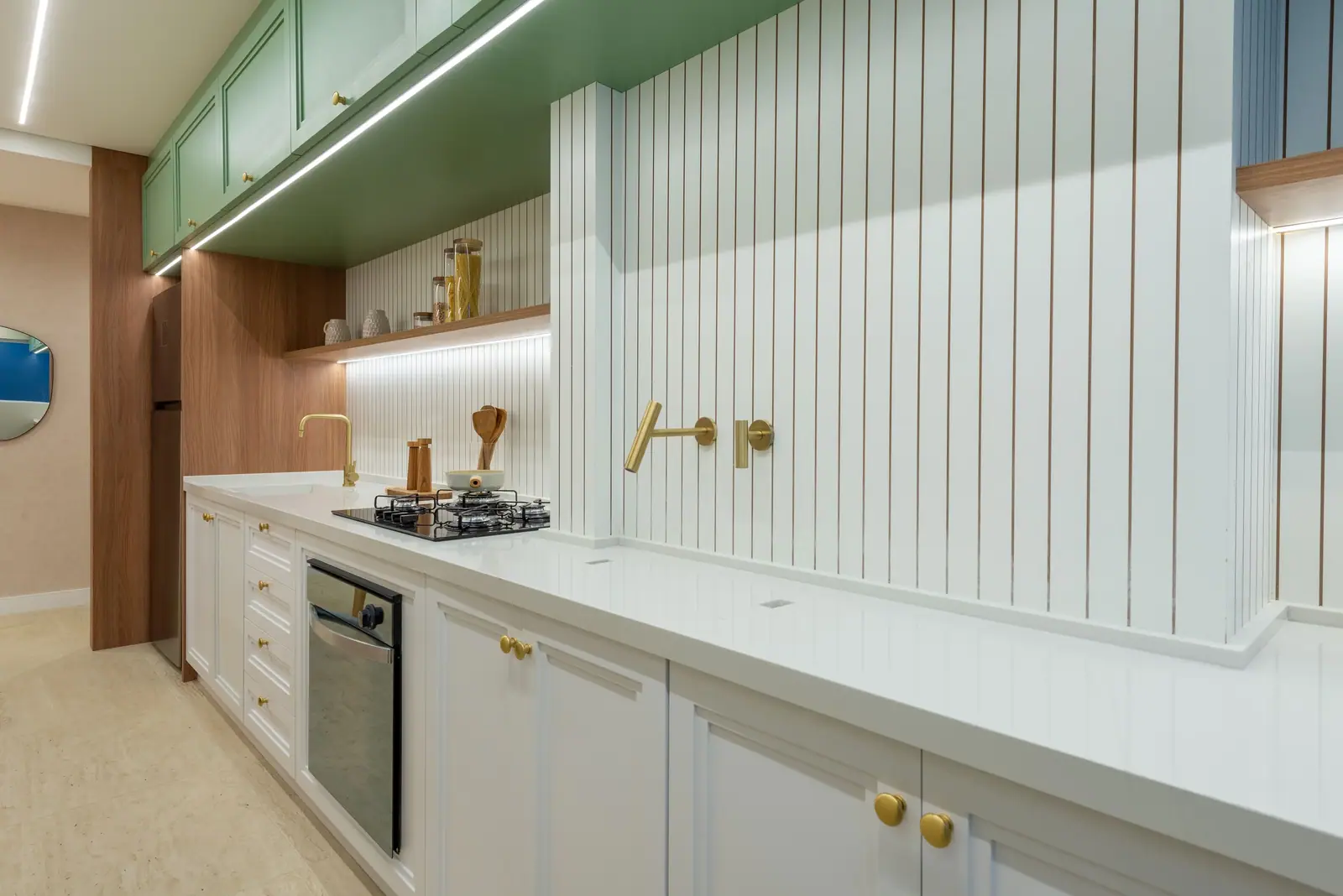 Área de serviço do apto. de 2 suítes - Opção ampliada - 100m² · Foto do decorado