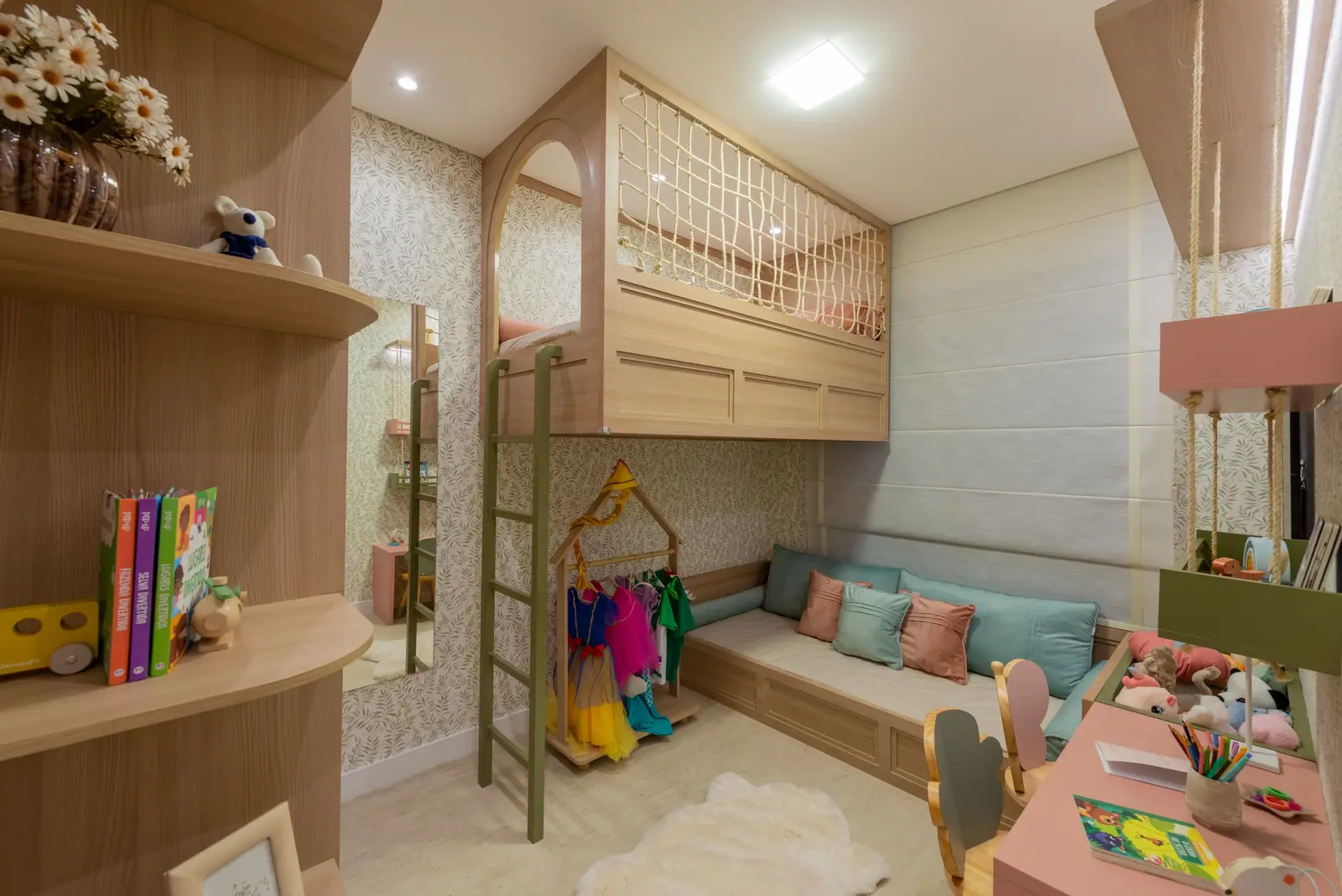 Suíte 2 do apto. de 2 suítes - Opção ampliada - 100m² · Foto do decorado