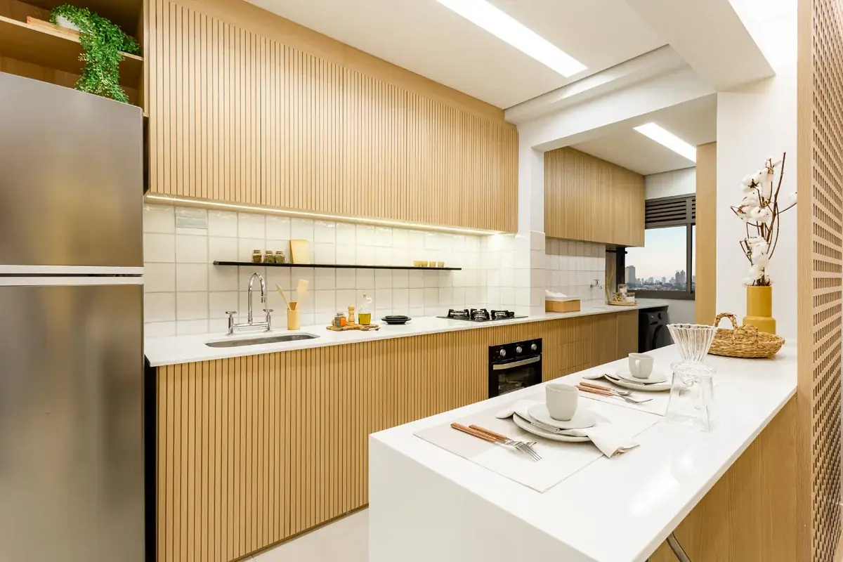 Cozinha - 98m² - Torre 2 - Finais 1, 4, 5 e 8 · Foto do decorado
