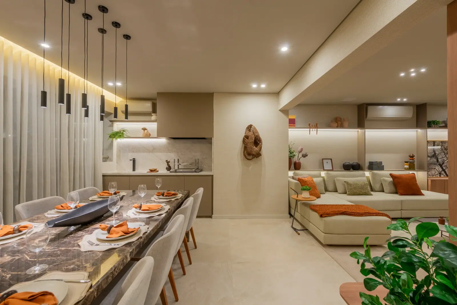 Terraço com churrasqueira a carvão - 155m² · Foto do decorado