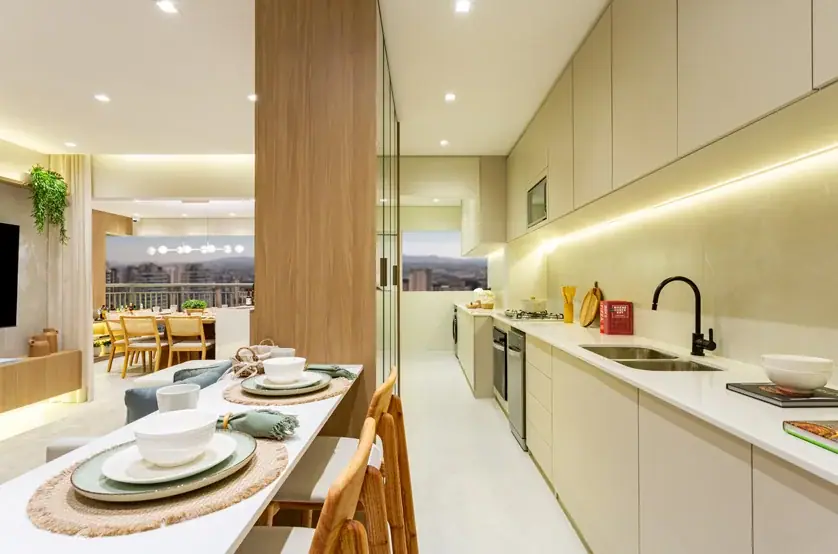 Cozinha deo apto. de 18m² · Foto do decorado