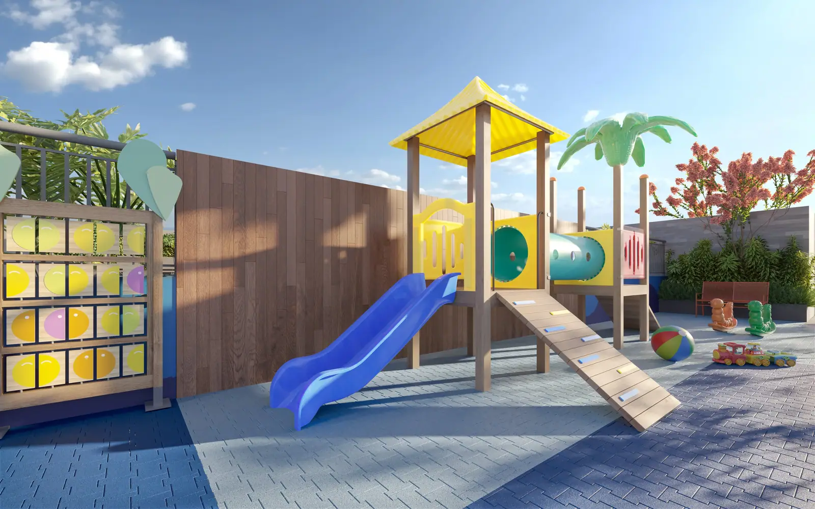 Playground · Perspectiva artística