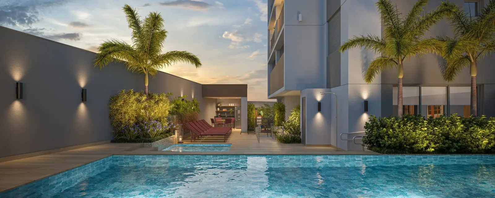 Piscina · Perspectiva artística